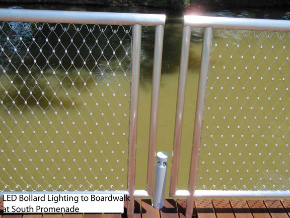 LED Bollard Light To Boardwalk At South Promenade